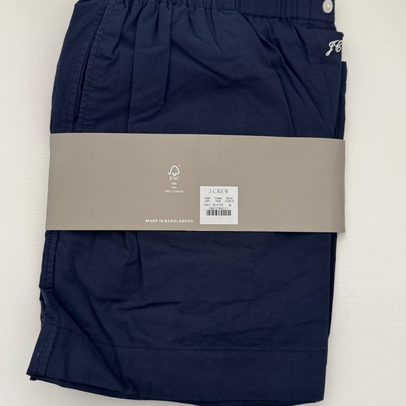 J. Crew Navy Short Sleeve Pajama Set - Picture 2 of 2